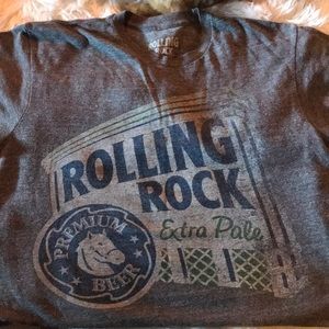 Rolling rock tshirt.